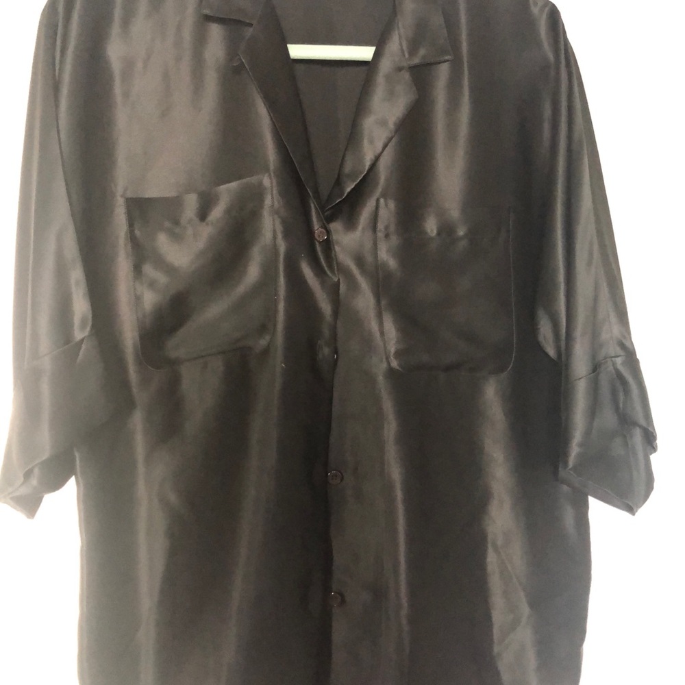 Black Button Down Blouse. - image 1